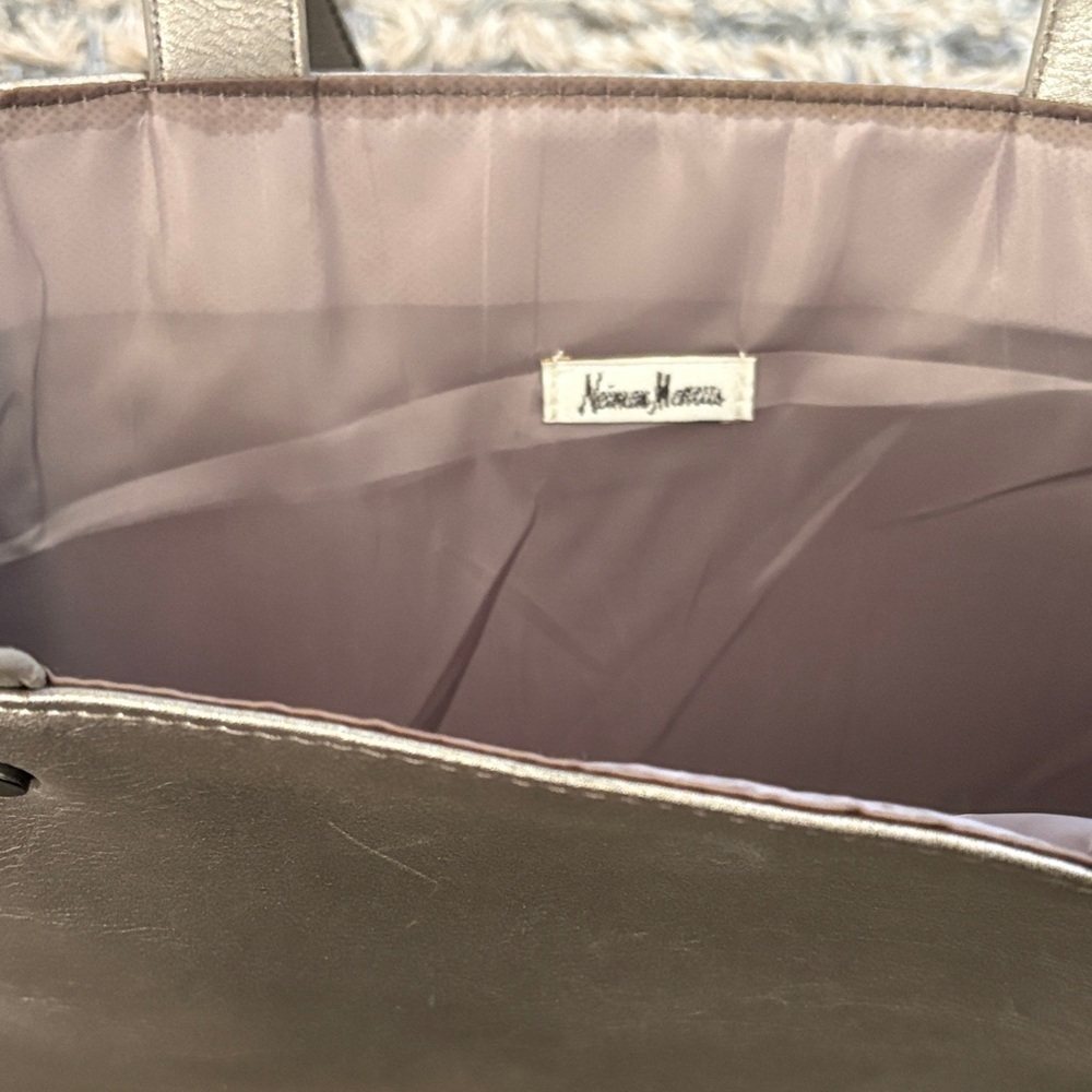Neiman Marcus Large Tote Bag - Teal, Pink, Gray - Picture 11 of 13